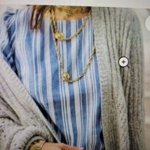 Cabi Wing top xs linen blend blouse #5343